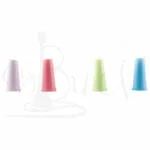 Мундштуки одноразовые  № 11 - (100 шт.) разноцветные