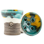 Cybuch Kolos Mita No.115 Turkus Yellow White