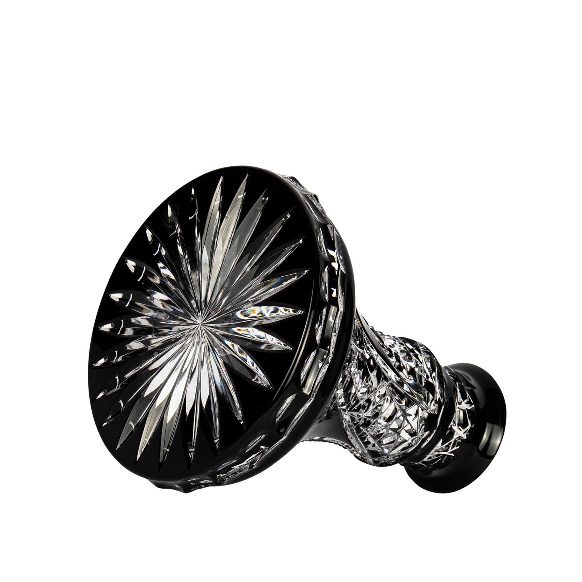 Колба для кальяна Moze Exclusive Glass Fan Cut Black — изображение 2