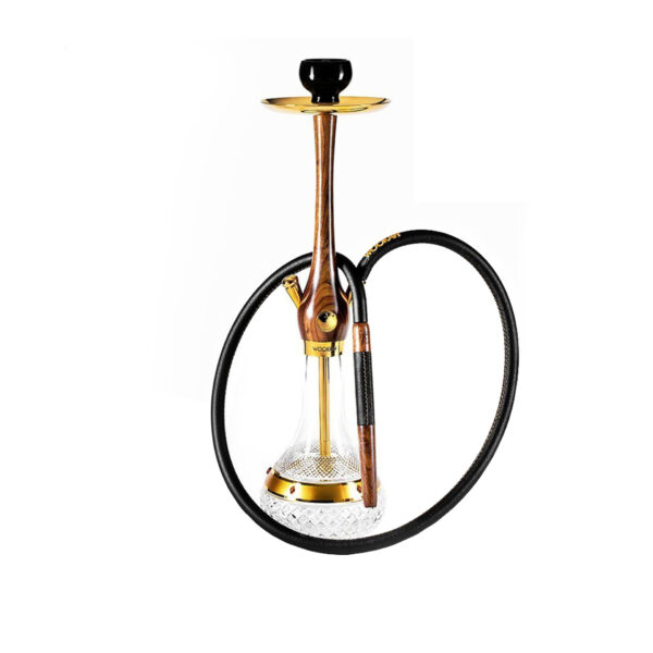 Shisha Wookah Gold 24K Walnut Amber Gold