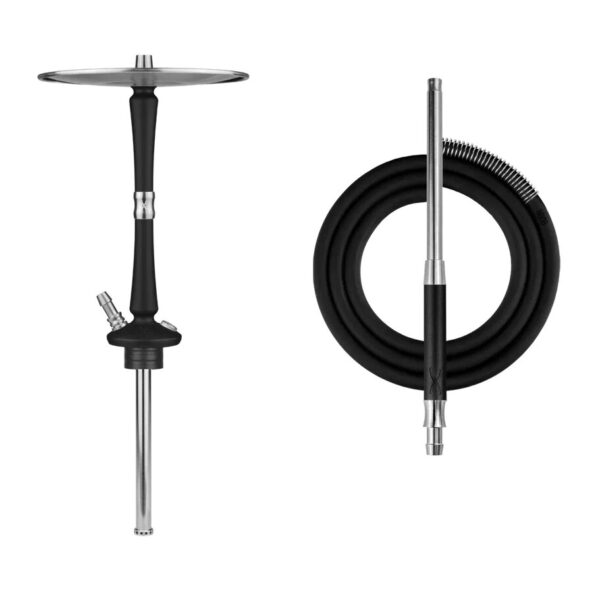 Shisha Hoob Go Black x Stainless Steel