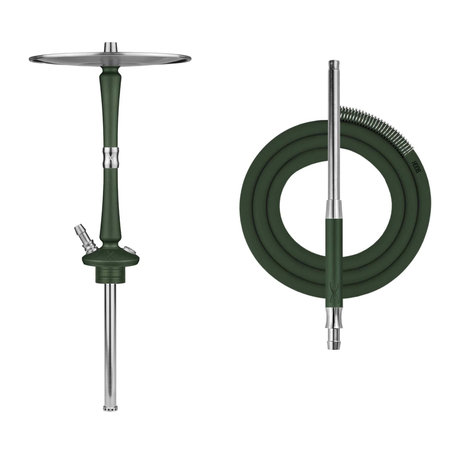 Shisha Hoob Go British Racing Green x Stainless Steel