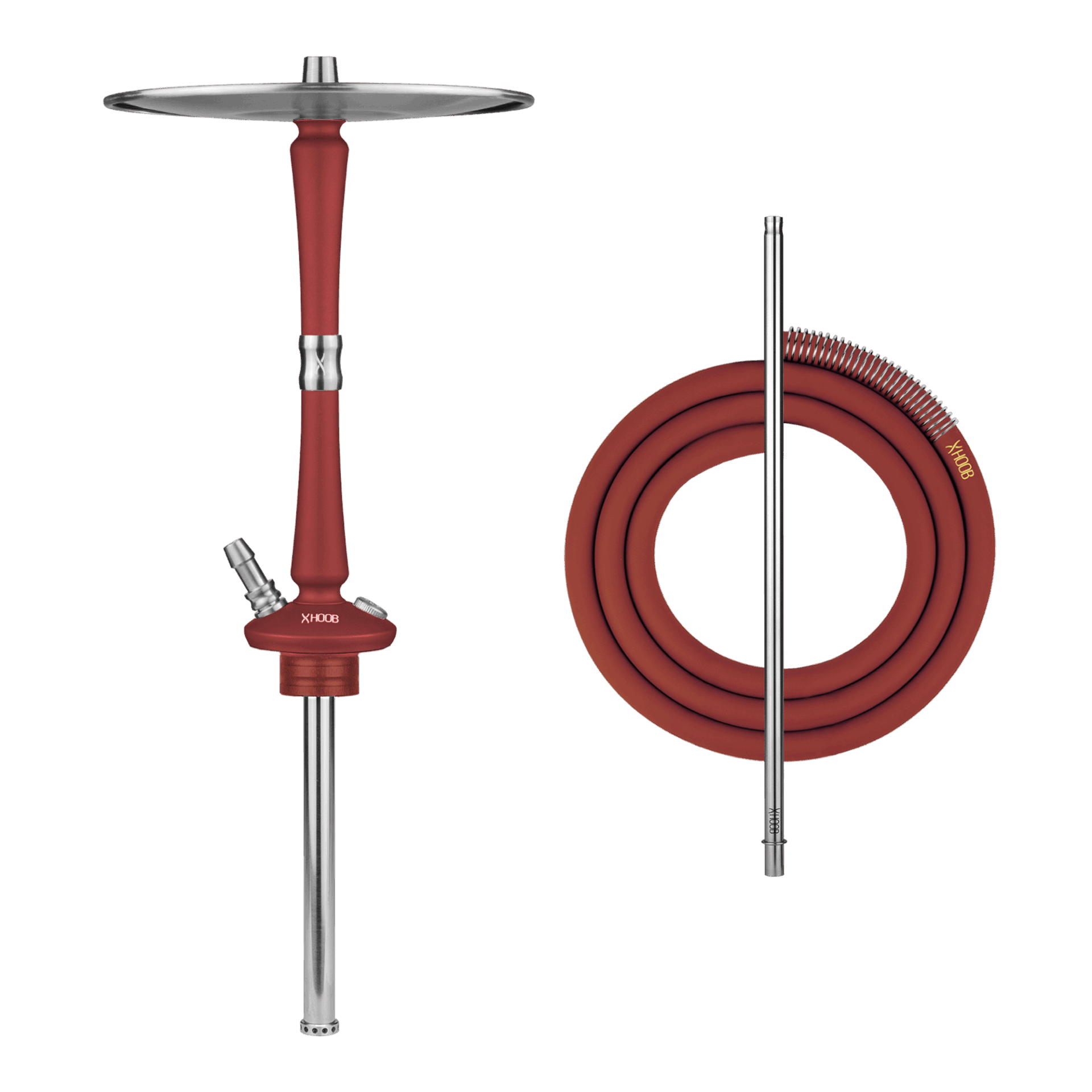 Hoob Go Wine Red x Stainless Steel