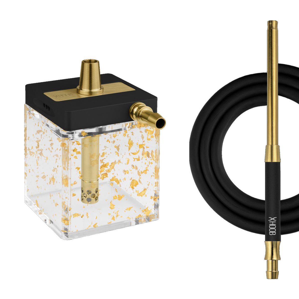 Shisha Hoob SubAtom Black x Gold x Gold