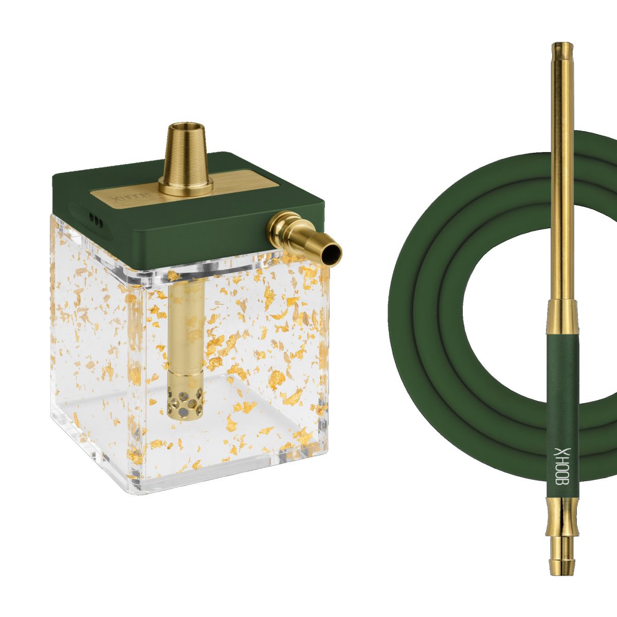 Shisha Hoob SubAtom Brit Rac Green x Gold x Gold