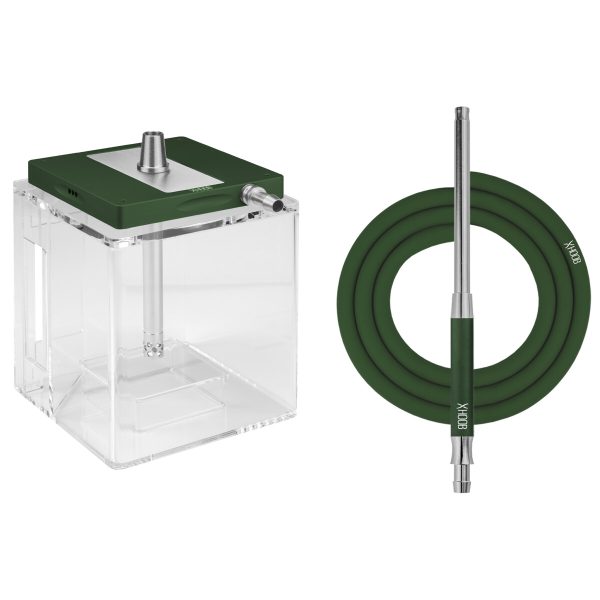 Shisha Hoob Atom British Racing Green x SS x Clear