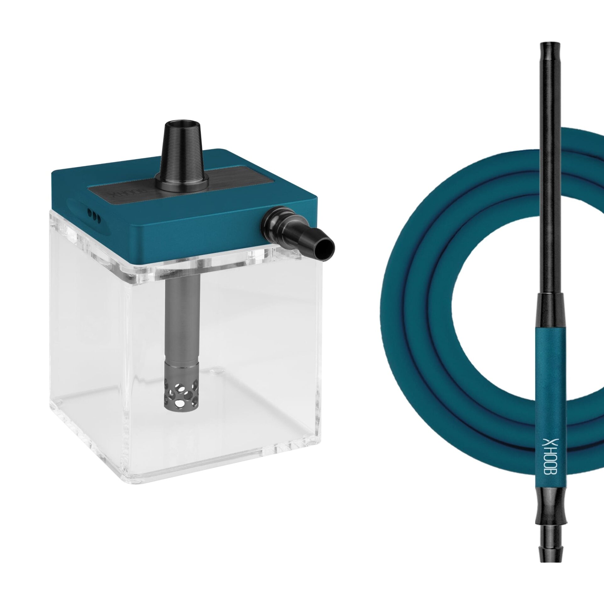 Shisha Hoob SubAtom Marine Blue x Black x Clear