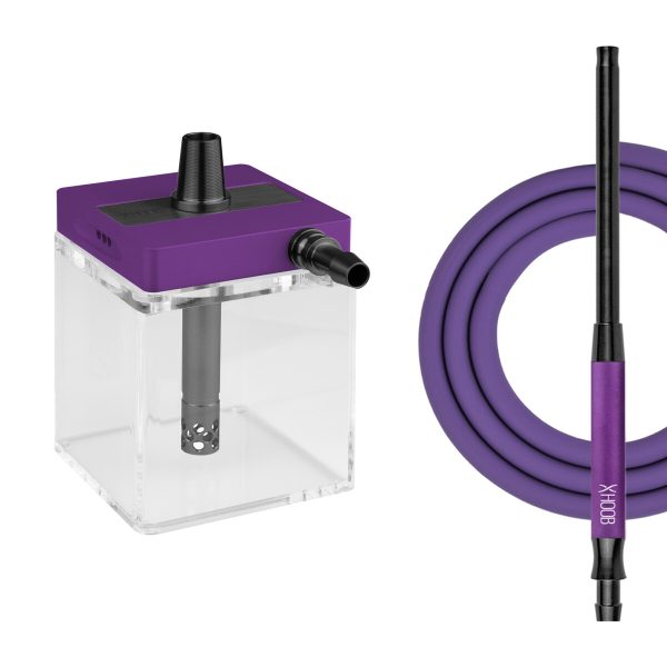Shisha Hoob SubAtom Royal Purple x Black x Clear