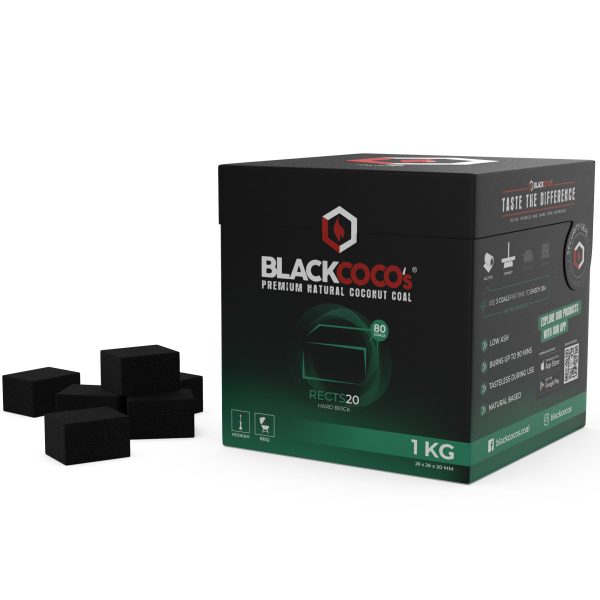 Уголь для кальяна Black Coco’s 1kg (RECTS20)