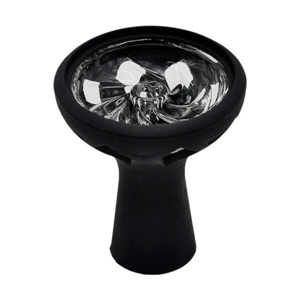 Cybuch Phunnel Szklany silikonowy - Black