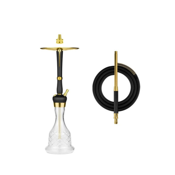 Shisha Hoob Enzo Black x Gold + Dzban