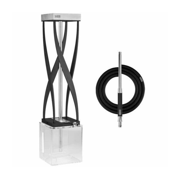 Shisha Hoob Flex Black x Stainless Steel