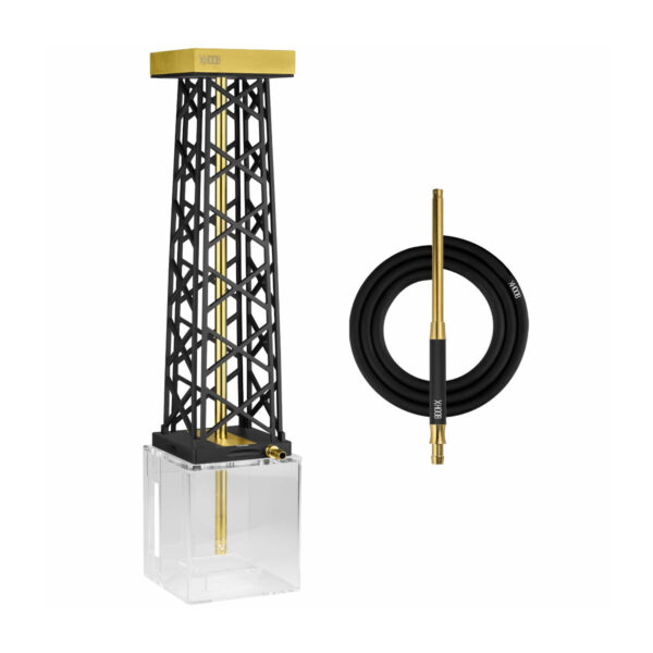 Shisha Hoob Rig Black x Gold
