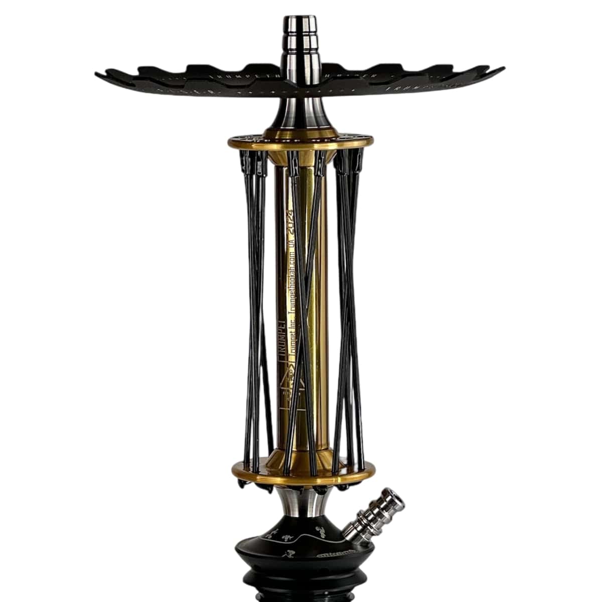 Shisha Trumpet Rider W-40 Still Gold Black — изображение 2