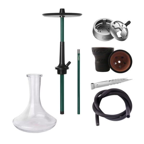 Shisha Tiaga Iris Dark Green Full Set