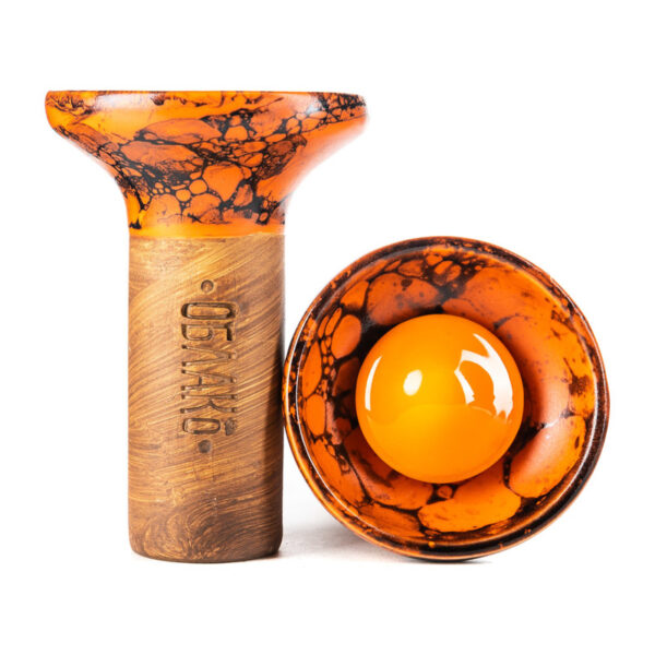 Cybuch Oblako Flow Orange On Orange-Black Marble