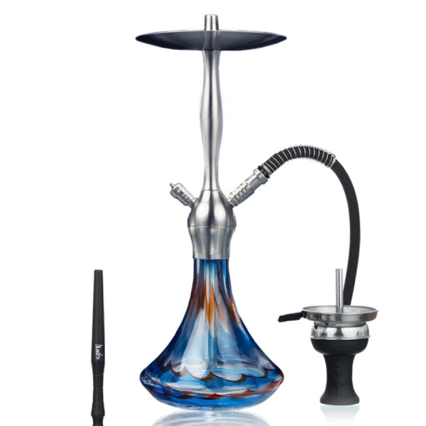 Shisha Aladin Alux Captain Silver - Orange Turquoise