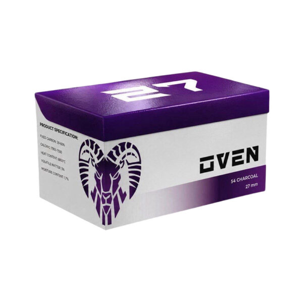 Węgiel do shishy OVEN 1kg (27mm)